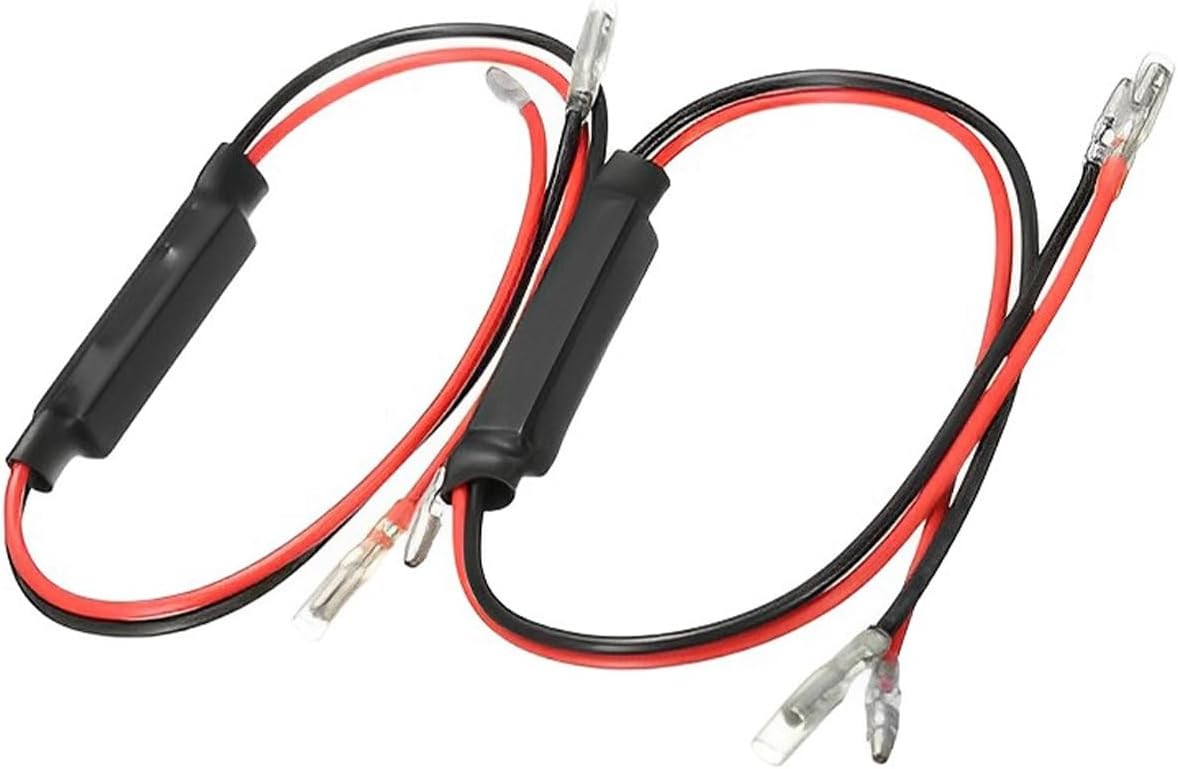 4PCS Motorcycle Resistor, 12V 10W Turn Signal LED Load Resistor Flash Blinker Fi