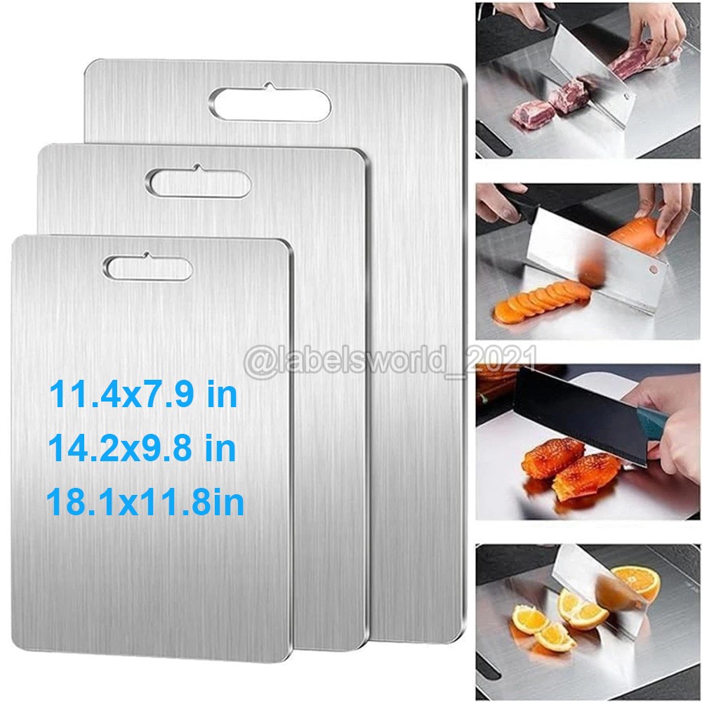 Titanium Cutting Board Double-Sided Titanium Cutting Boards for Kitchen Camping