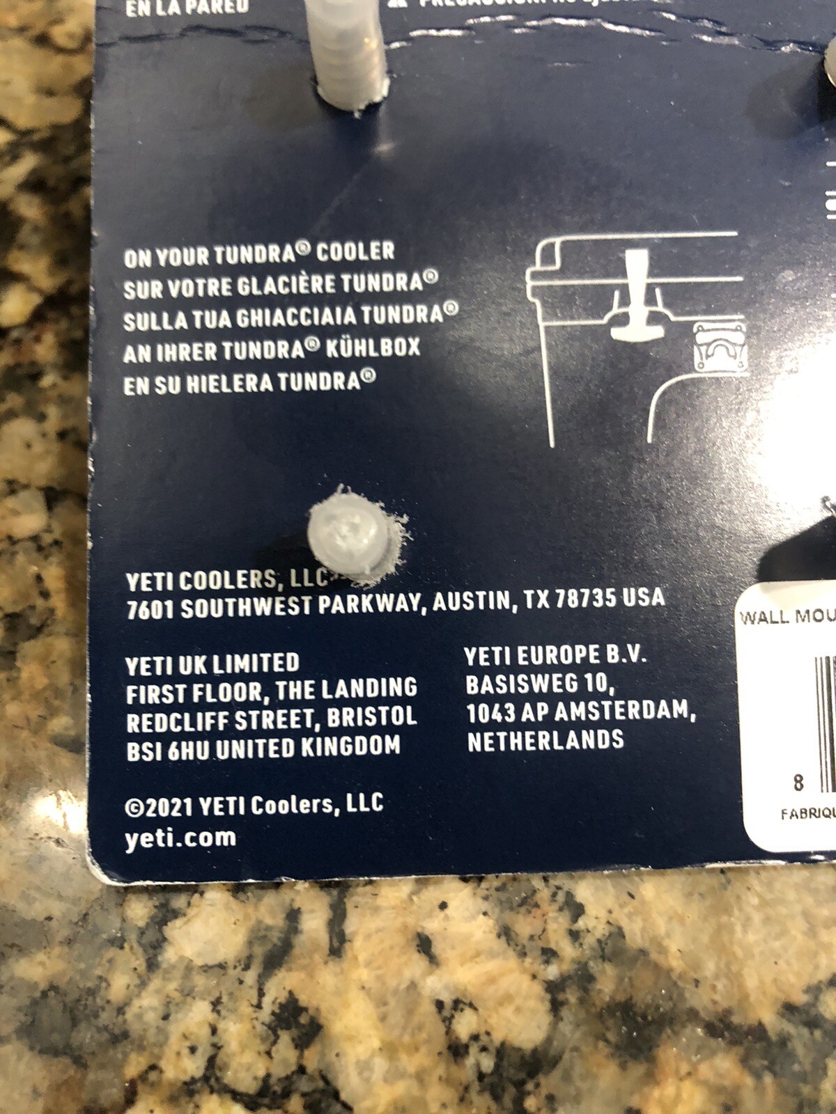 YETI Wall or Cooler Mounted Bottle Opener Stainless Steel (New)