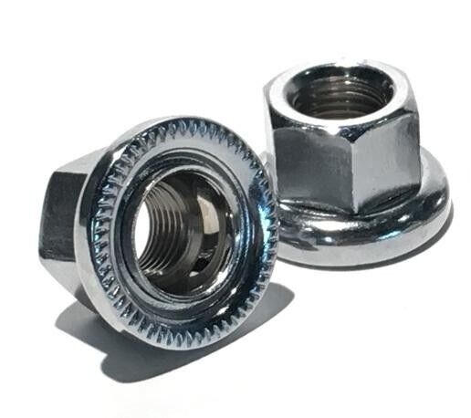 MCS Peregrine OLD SCHOOL BMX BIKE WHEEL SPINNER 3/8th" AXLE NUTS pair HARO SE GT