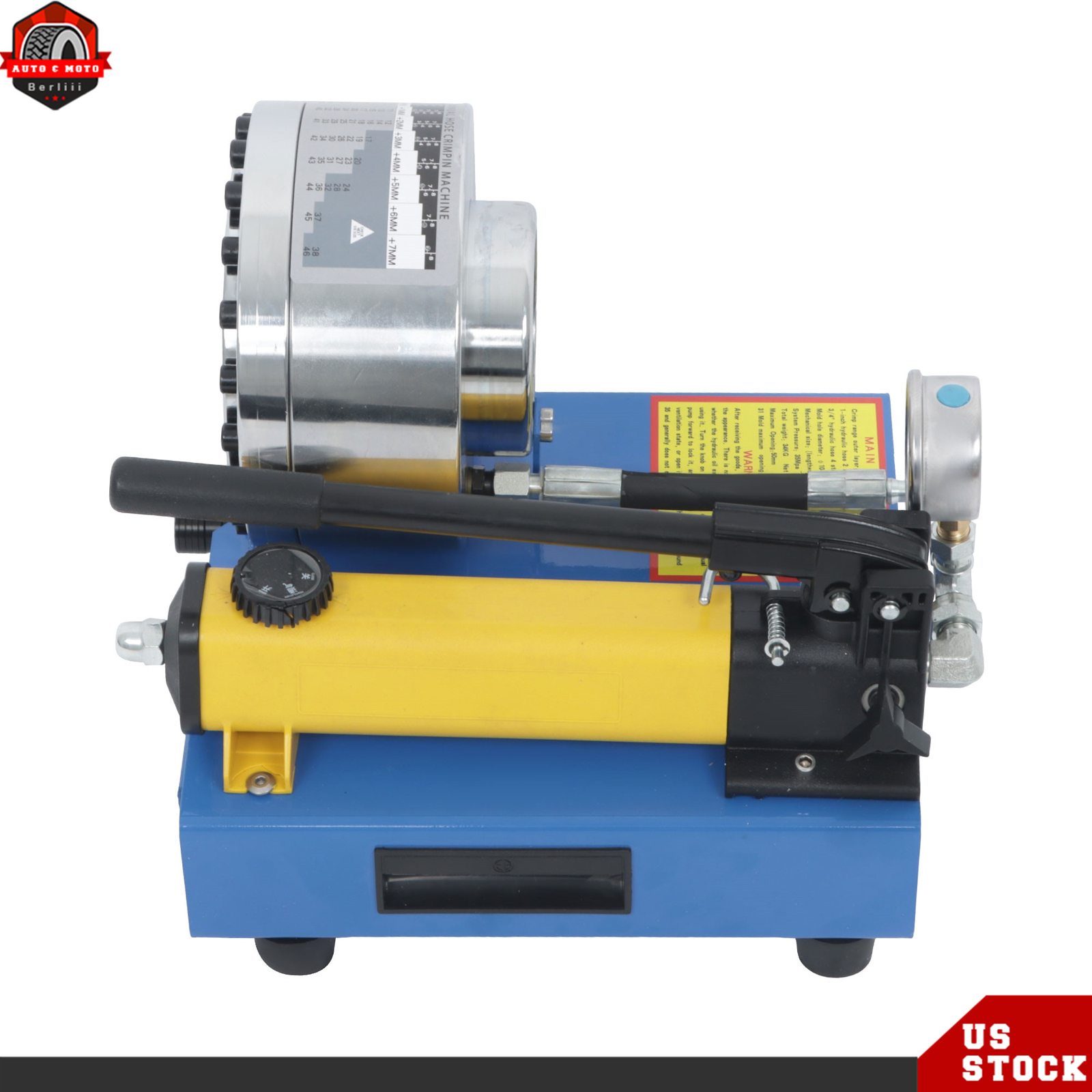 8 Sets Dies Portable Hydraulic Hose Crimper Pipe Crimping Machine