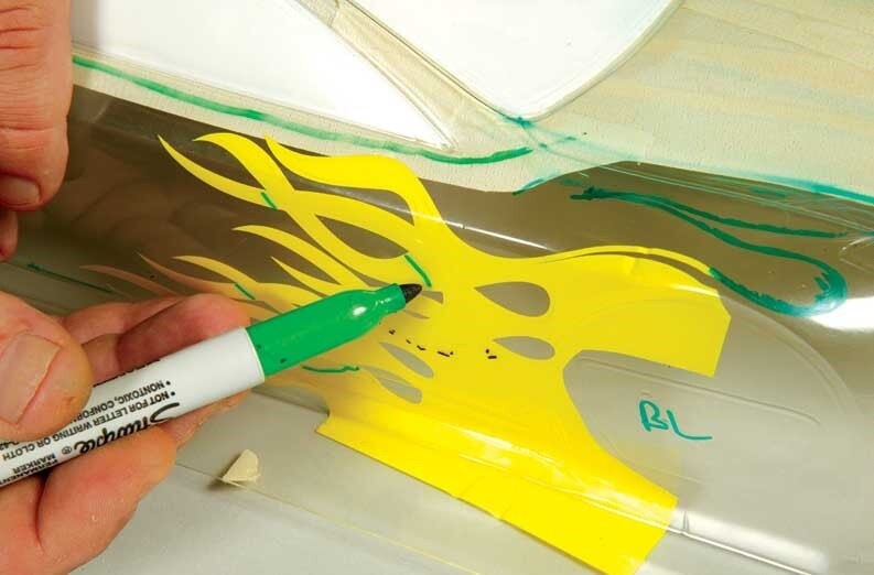 3.4 mil Paint Spray Mask Stencil Vehicle Auto Vinyl Self-Adhesive Yellow & White