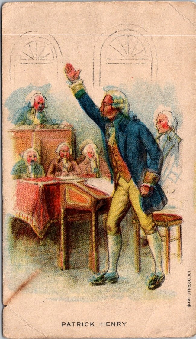 Patrick Henry Speech Orator Fischer Baking Company Newark NJ JQV4