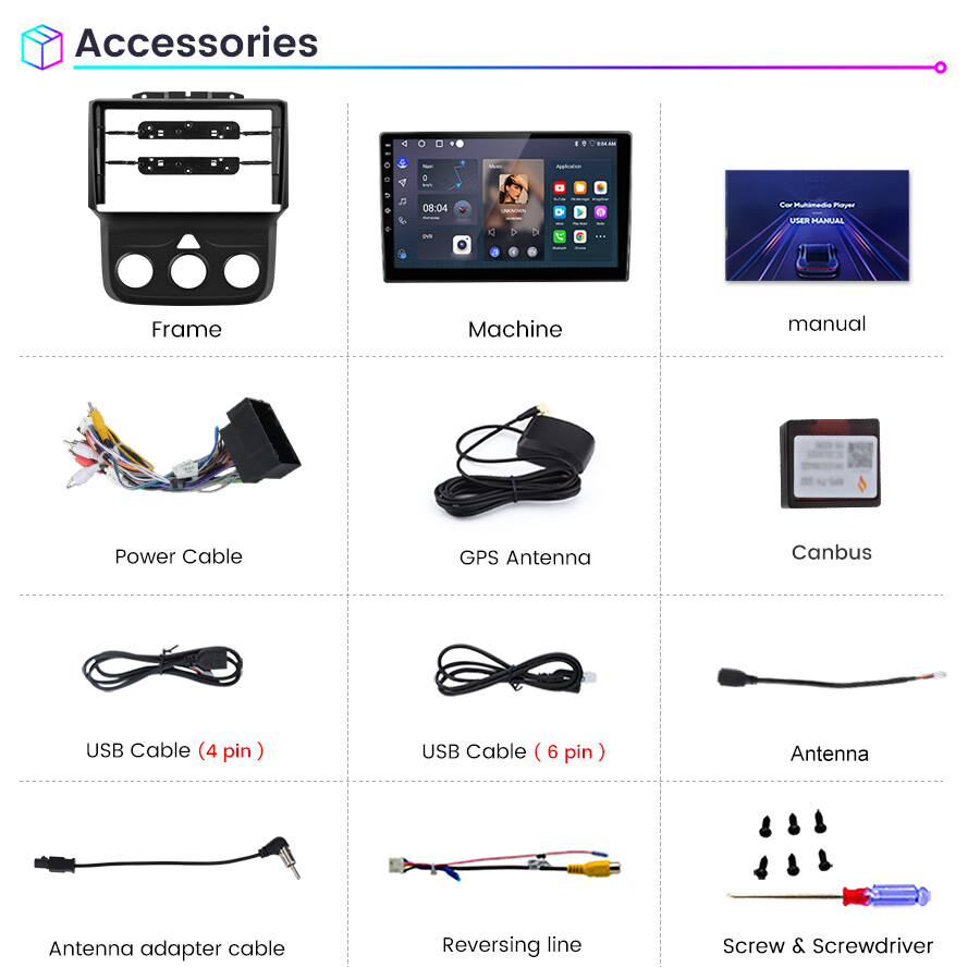 For Dodge RAM 1500 2500 3500 2013 2014 2015 2016 2017 2018 Car Stereo Radio GPS