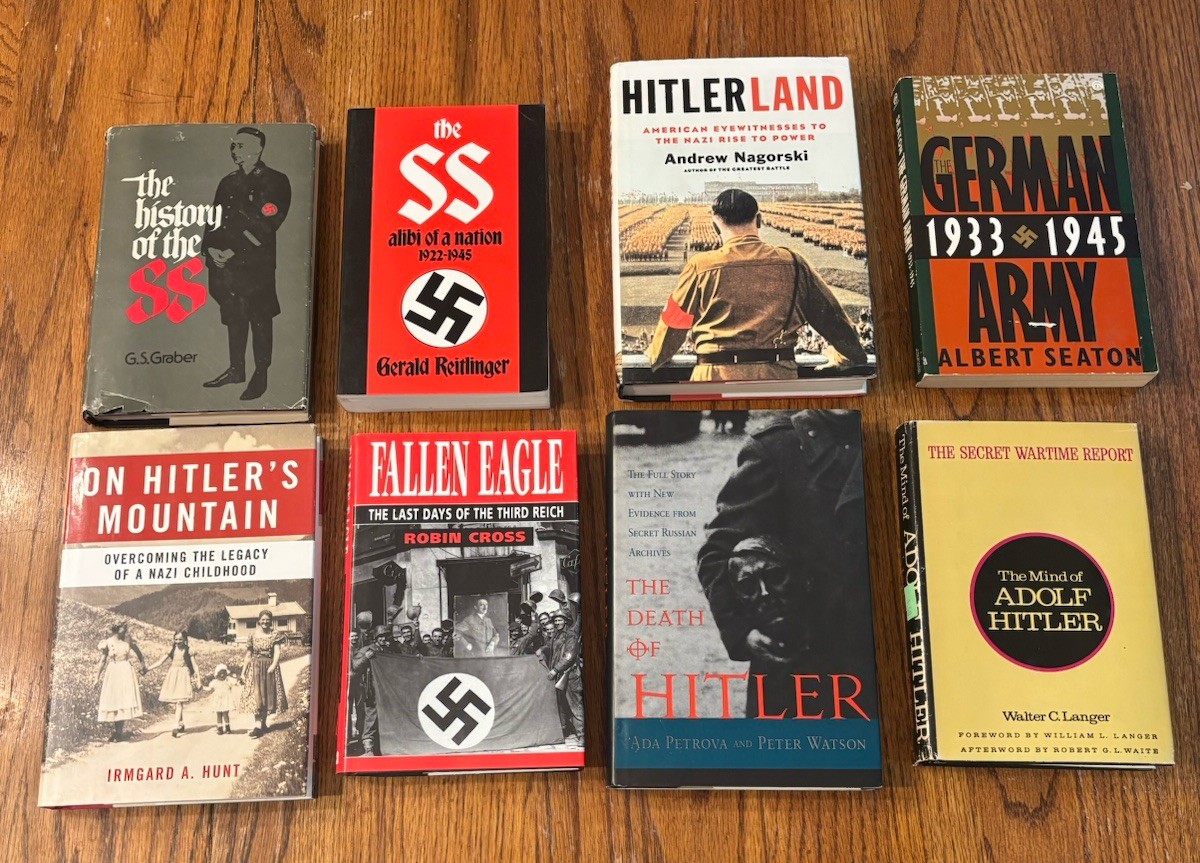 Lot of 8 WWII Hitler & Third Reich History Books | Nazi Germany | WWII