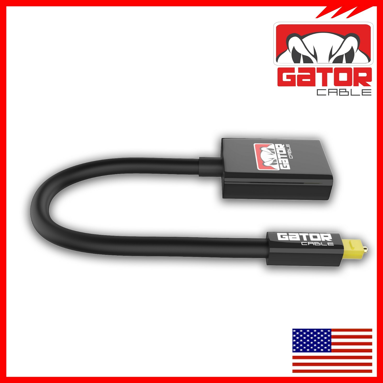 Dual Port Toslink Digital Fiber Optical Adapter Splitter Audio Cable 1 In 2 Out