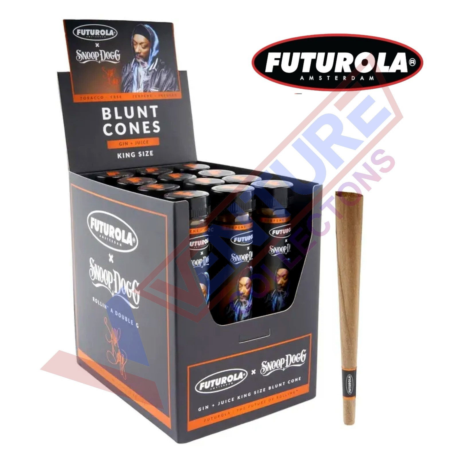 Futurola Blunt Cone The Toad SNOOP DOG Pre Rolled Cone 12 Tubes - FREE SHIPPING