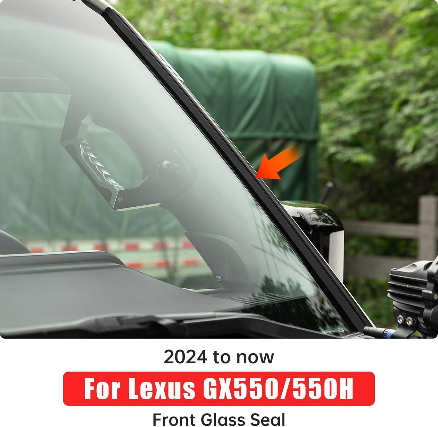 Front Glass Sealing Tape for 2024 2025 Lexus GX550 GX550H soundproofing Noise Re