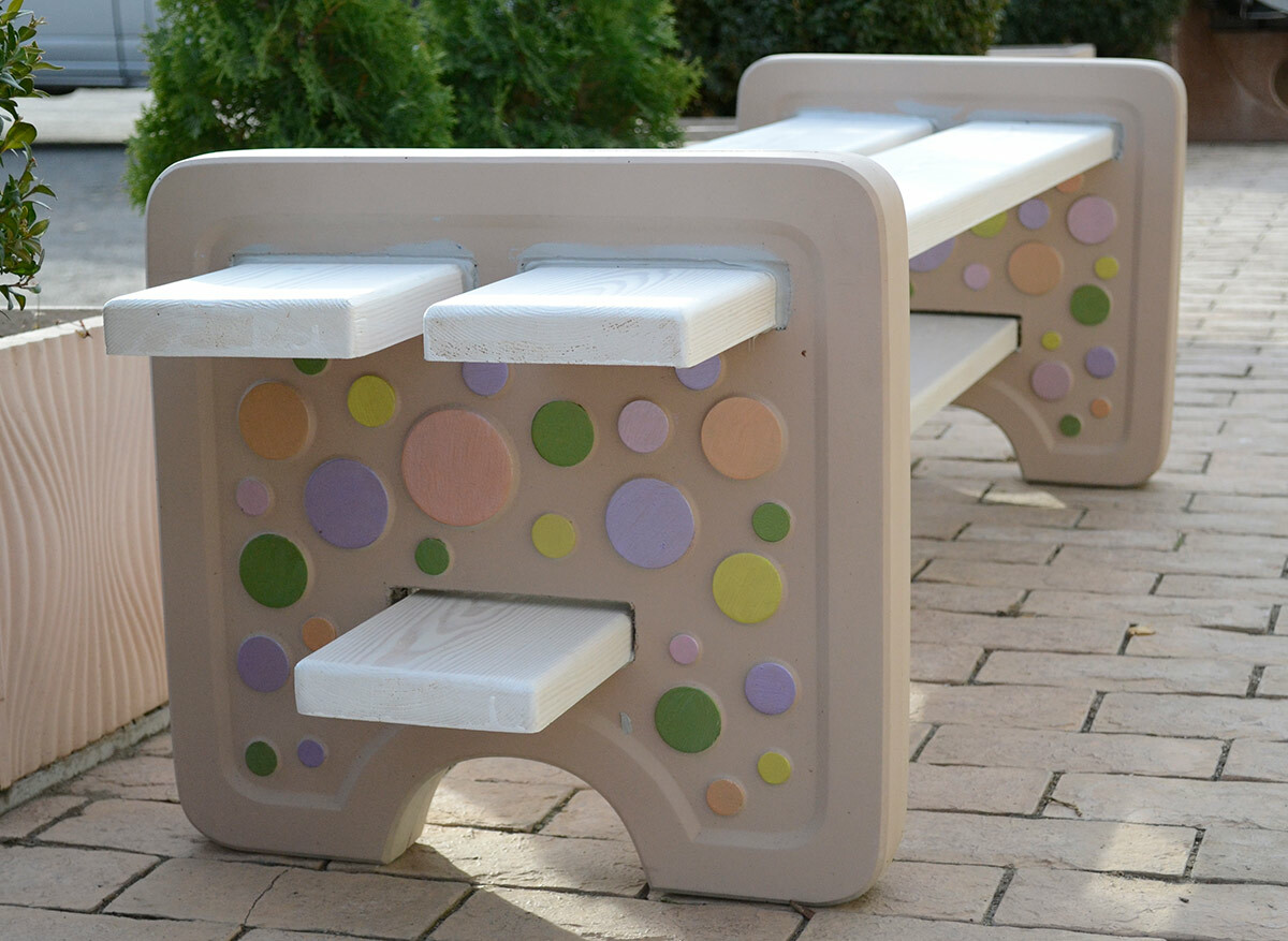 Concrete mold Bench leg for concrete cement ABC plasticmold sold 1 piece B05