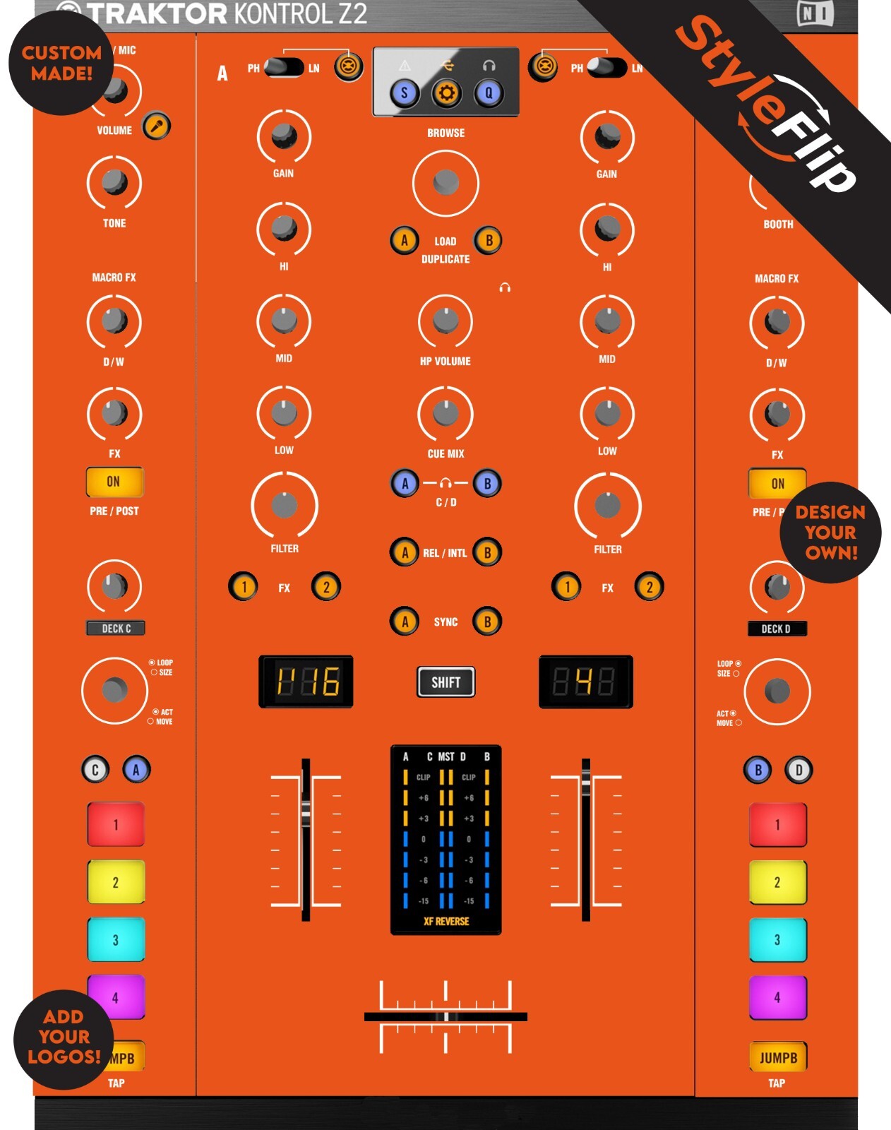 Native Instruments Traktor Kontrol Z2 Skin | Custom Skin | StyleFlip
