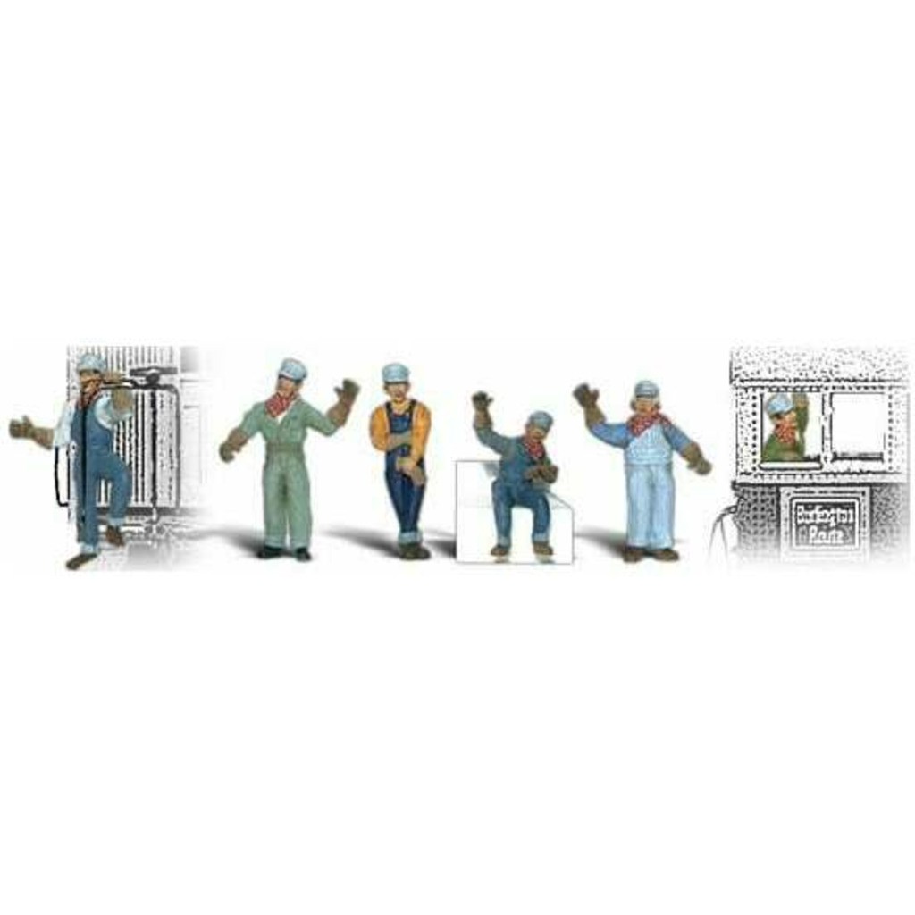 Woodland Scenics A2733 O Engineers Figure Set New Free Shipping