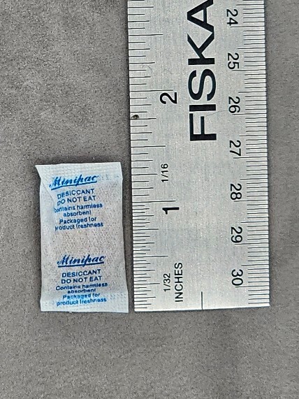 5 Packet Silica Desiccant Zero Tolerance Chris Reeve Rick Hinderer knife collect