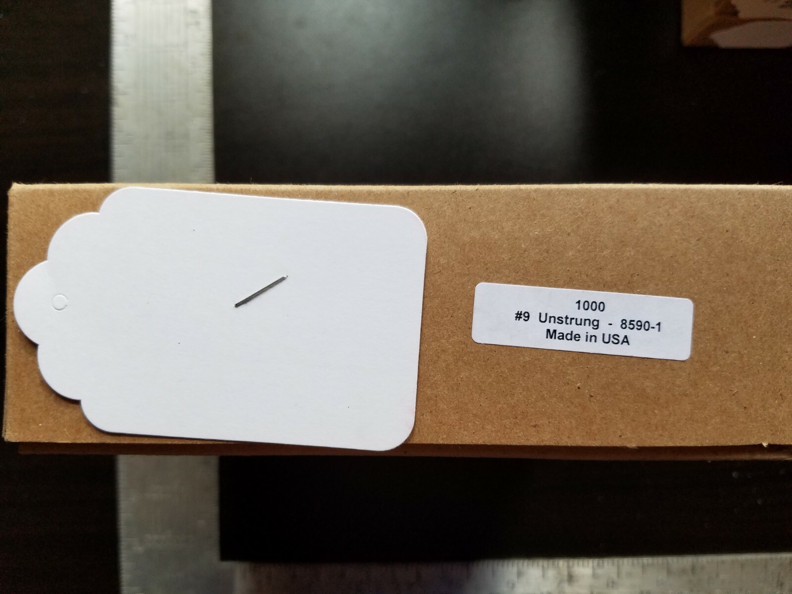 Blank White Merchandise Price Tags Retail Jewelry Large Small No String Unstrung