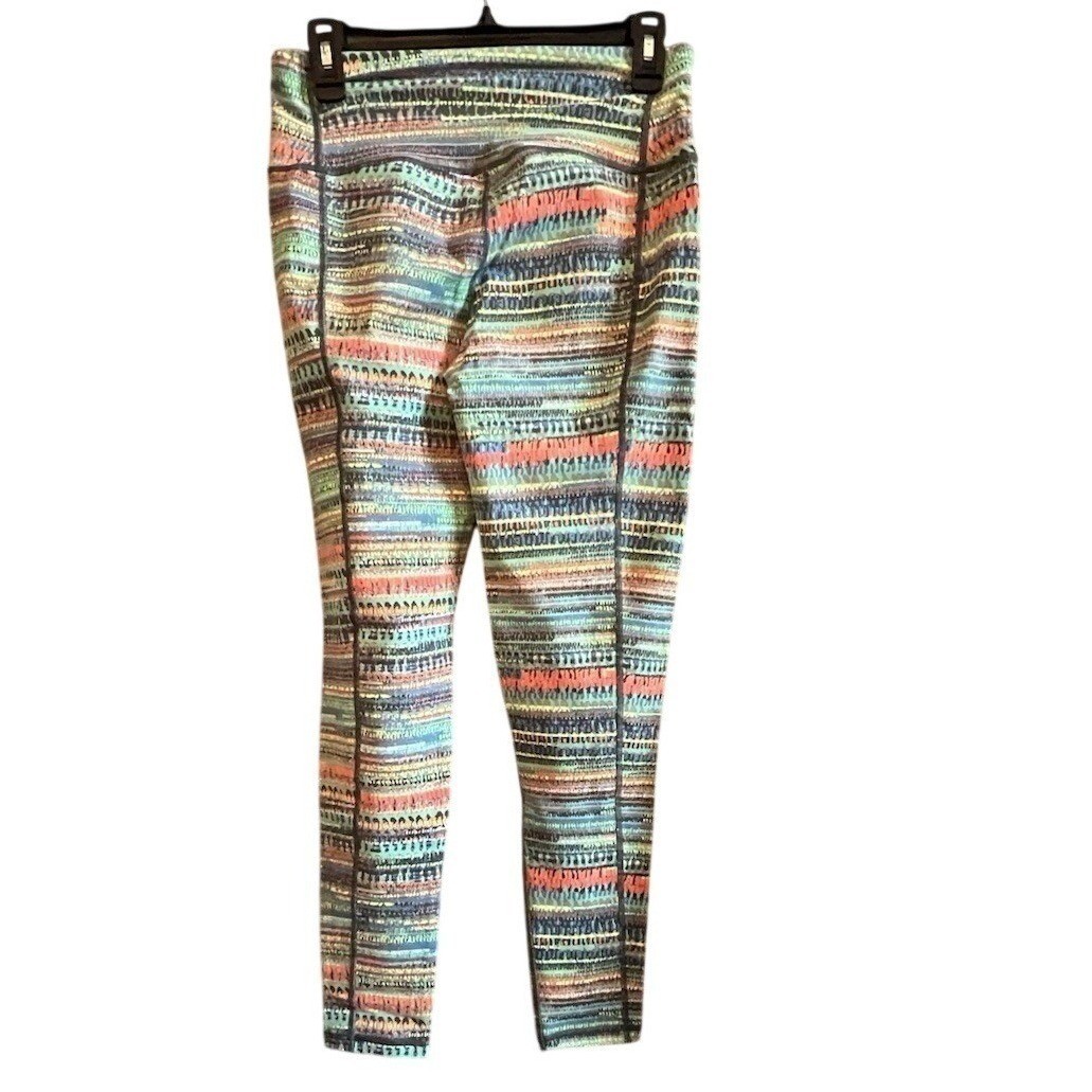 Victoria's Secret Sport Knockout Leggings Medium Multicolor Stripe High Rise