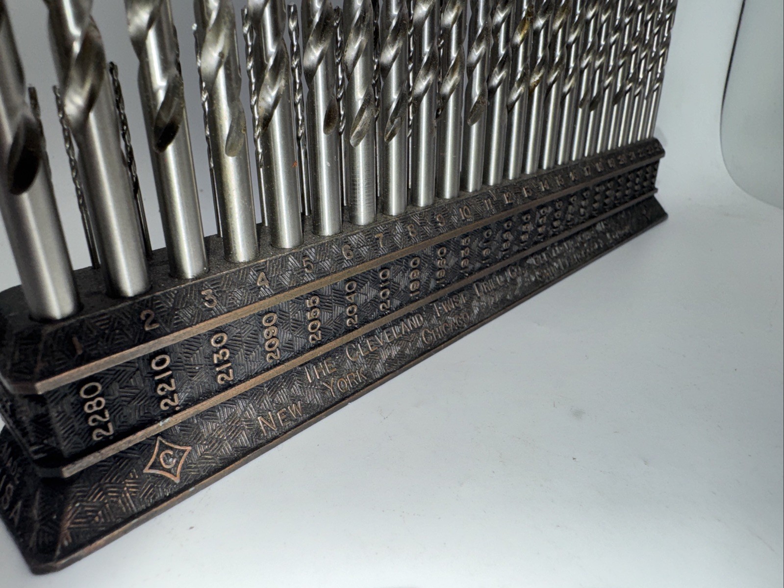 Vintage Cleveland Twist Drill Co #1-#60 COMPLETE with Index stand USA