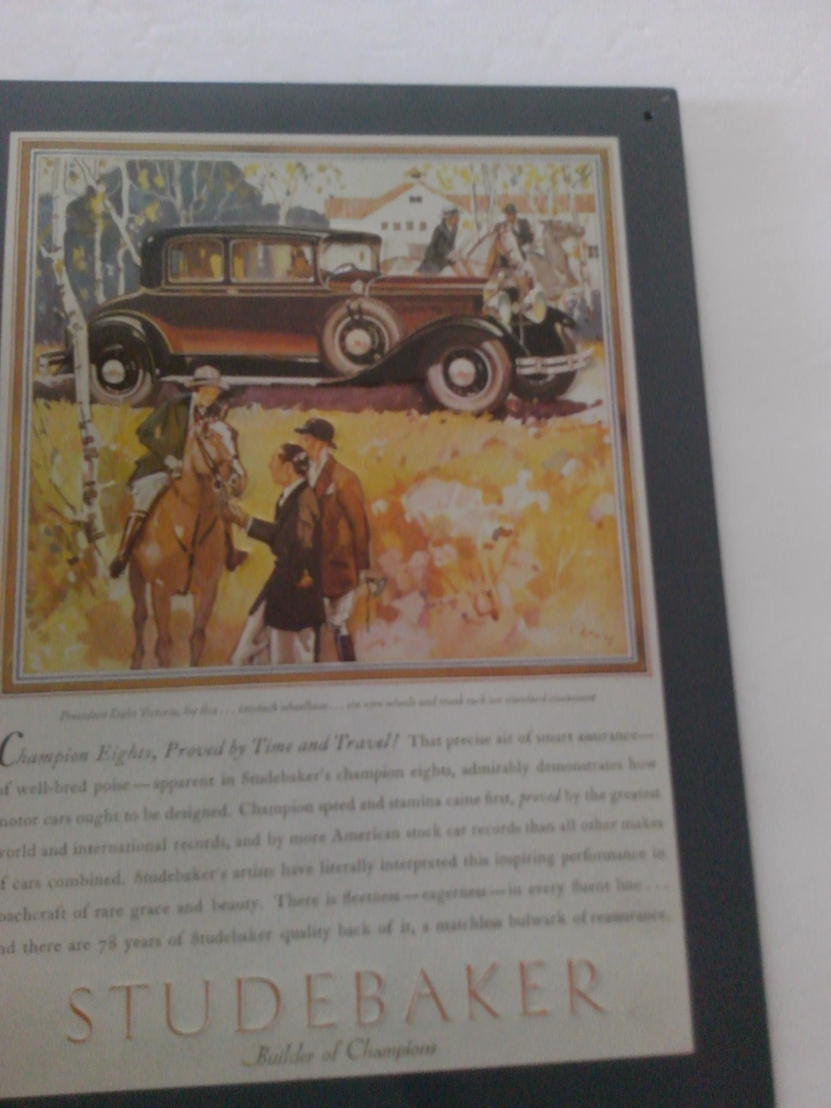 Vintage Automobile Advertising Metal Tin Signs 8 1/2" X 12" Lot 6 Asst. 1980's