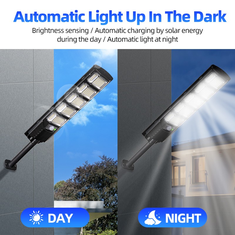12000LM Solar Street Lights Outdoor with Motion Sensor,Remote Control,Waterproof