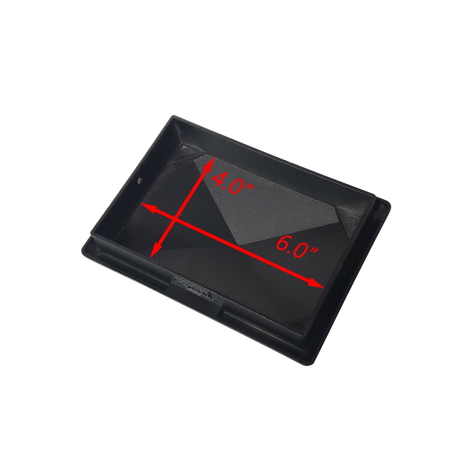 4" x 6" Heavy Duty Aluminium Pyramid Post Cap for Wood Posts - Black