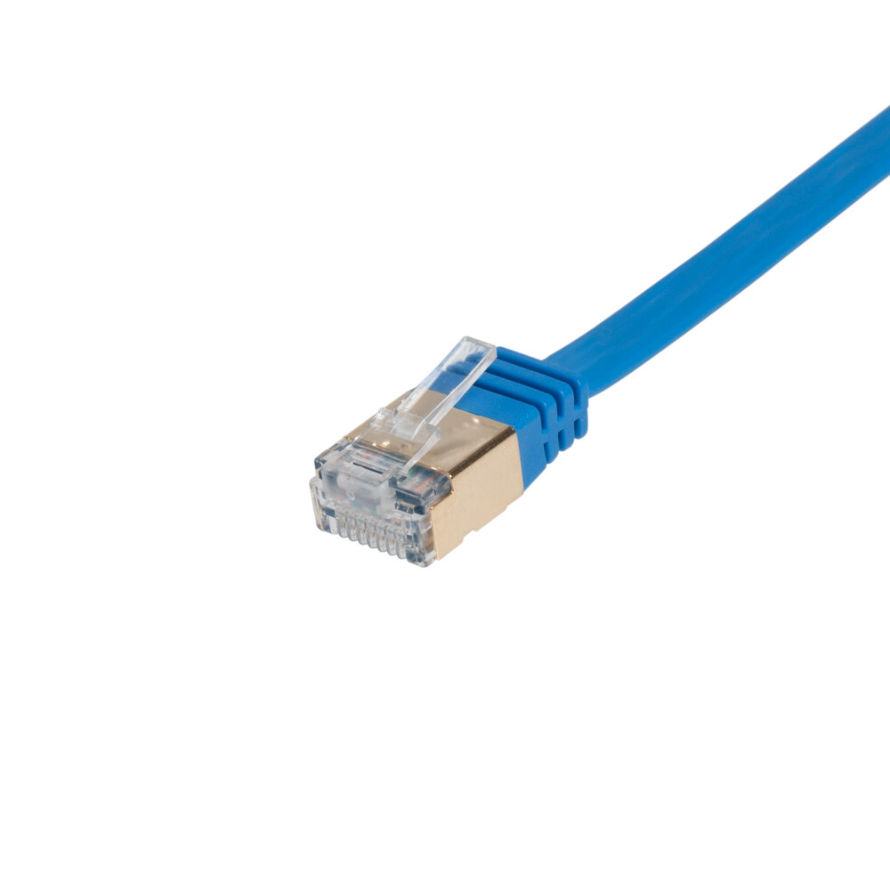 CAT7 Flat U/FTP Ethernet Patch Cable 10Gbps LAN Network Cord Multipack LOT