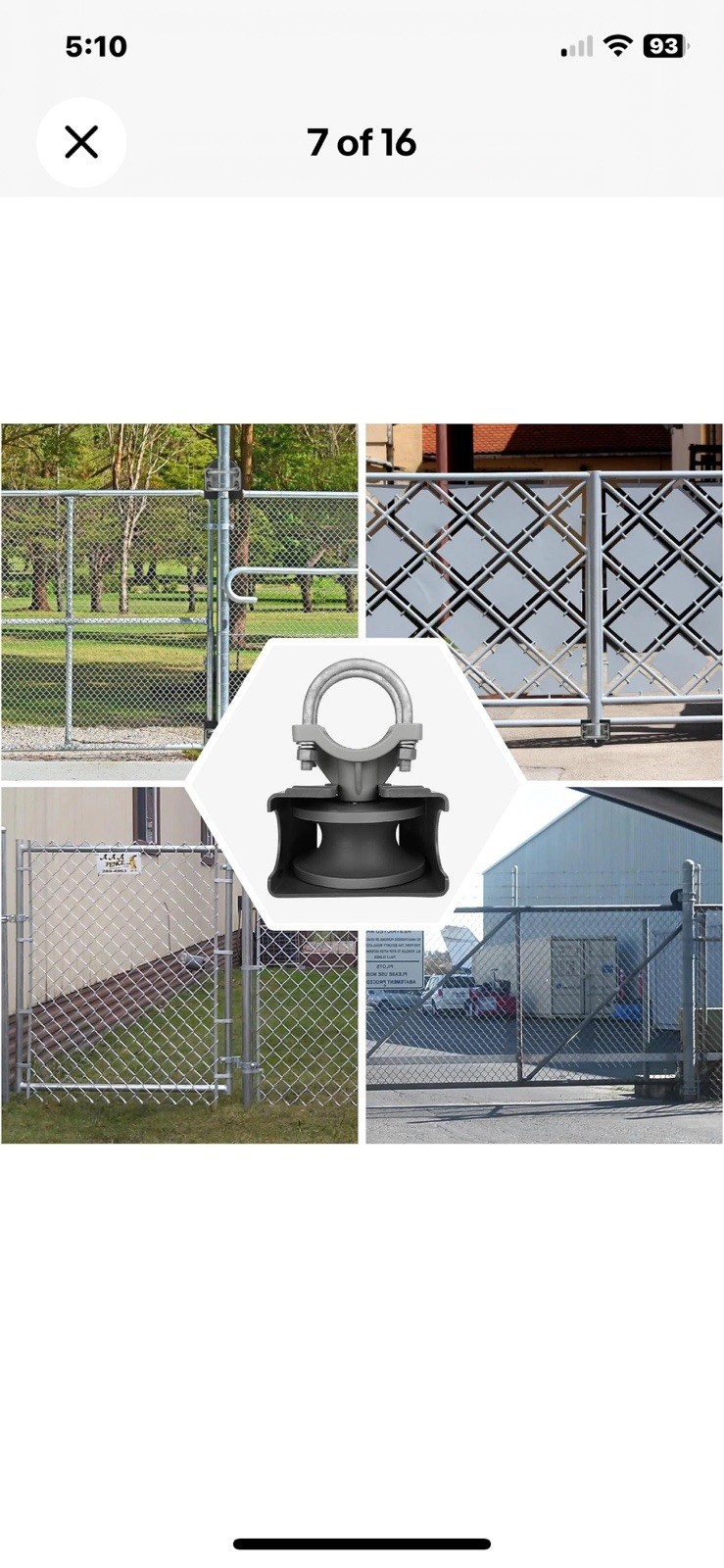 4 Pack Sliding Gate Rollers Cantilever Nylon Wheels For 2-3/8" or 2-1/2" Frame