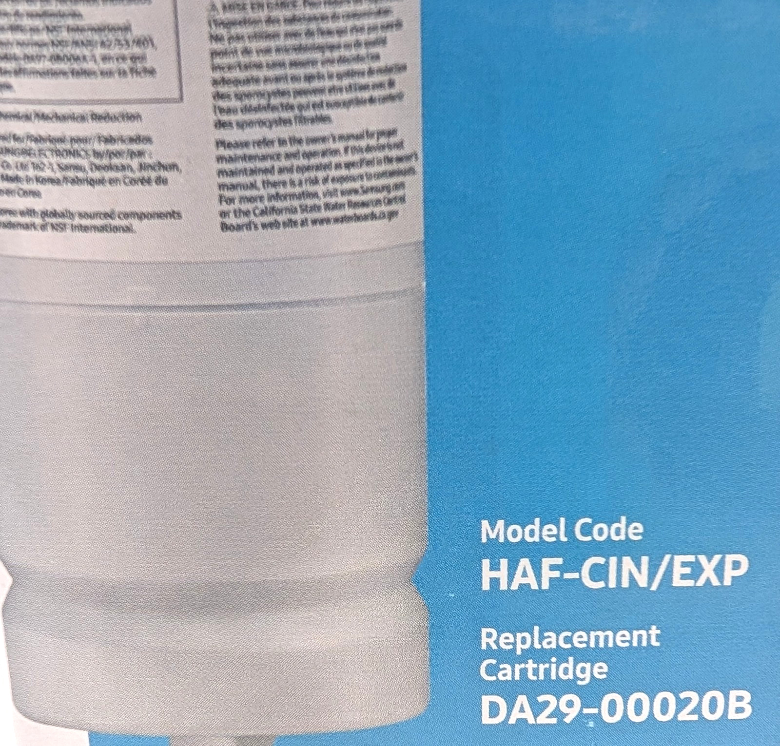 Samsung Refrigerator Water Filter HAF-CIN/EXP DA29-00020B - 4 PACK