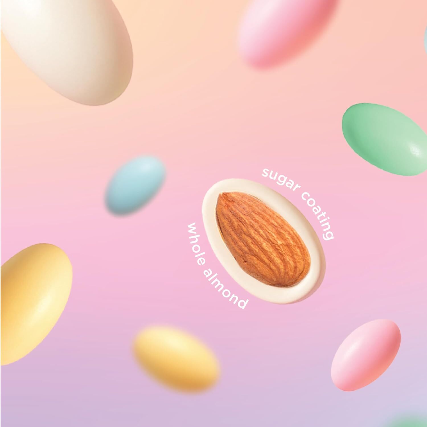 Jordan Almonds Candy - 1 Pound Pack - Candy Coated Almonds