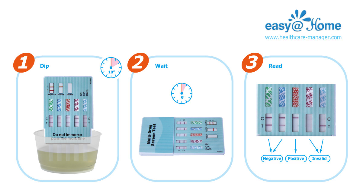 Easy@Home 12 Panel Urine Dip Drug Test Strip Variant Pack, #EDOAP-1124