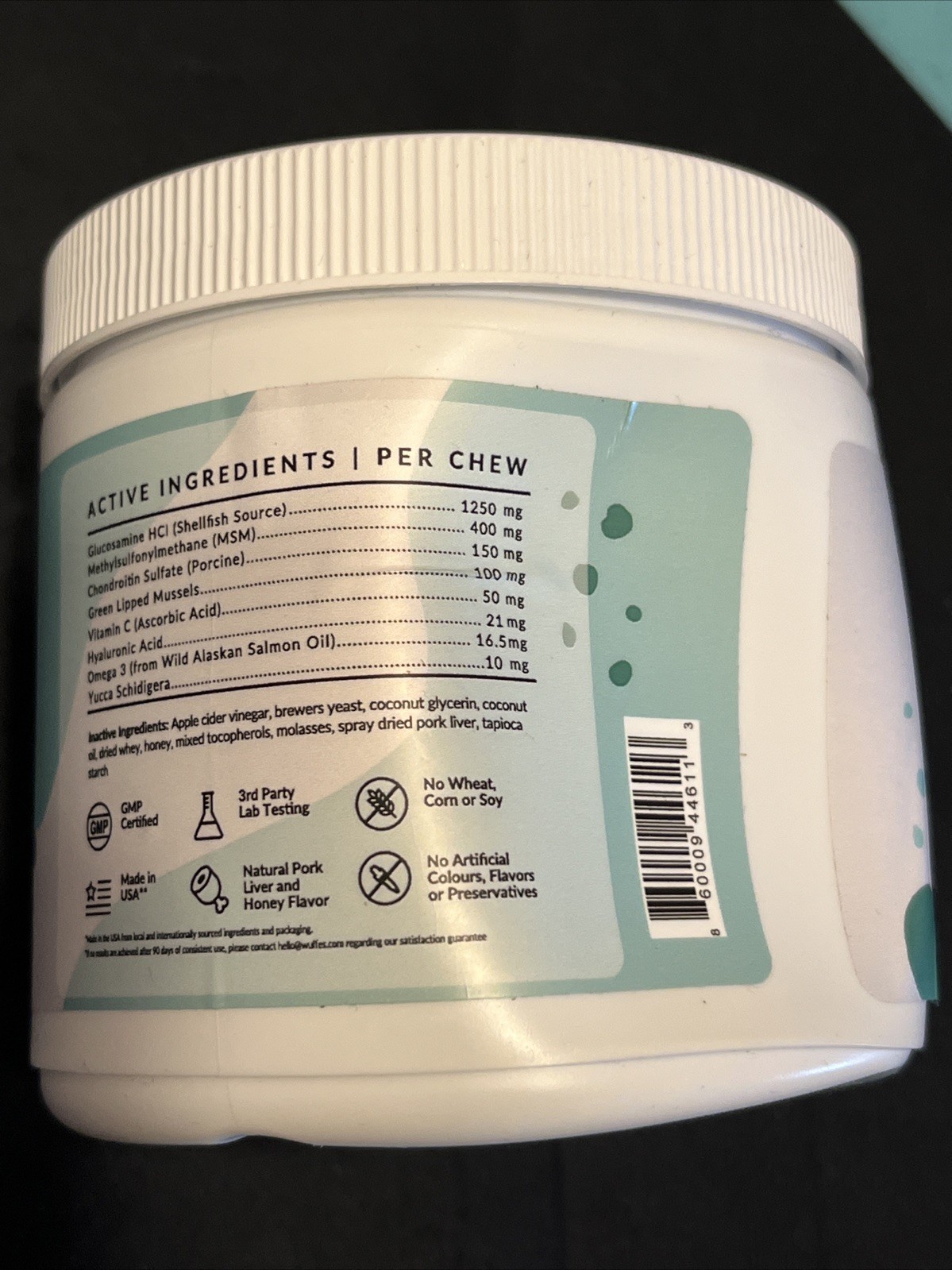 Wuffes Advanced Hip & Joint Support for Dogs over 65 lbs 30 Soft Dog Chews 3/26