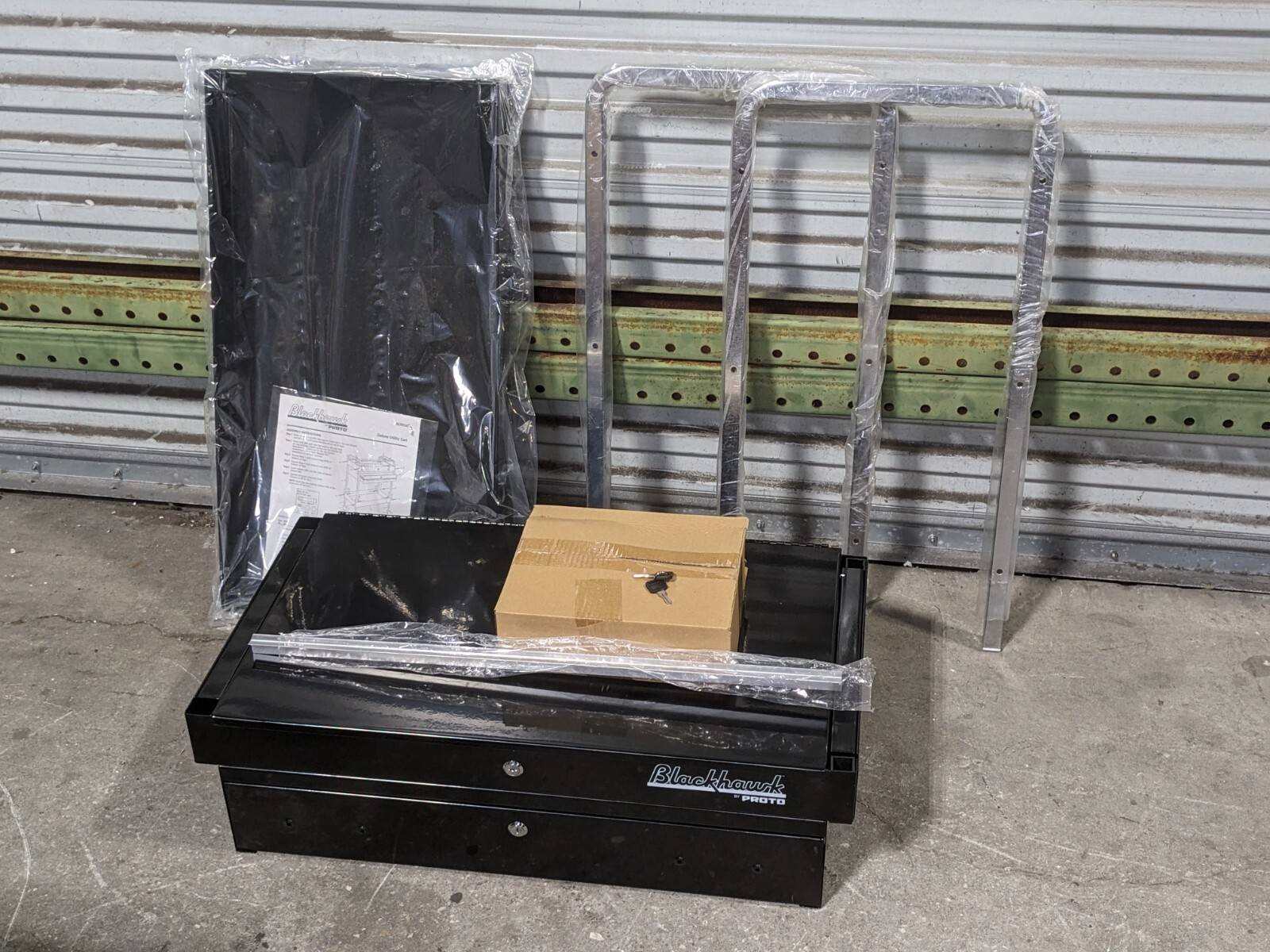 Proto Blackhawk Deluxe Utility Cart w/ Lockable Drawer 350 lb. Capacity 92701UC