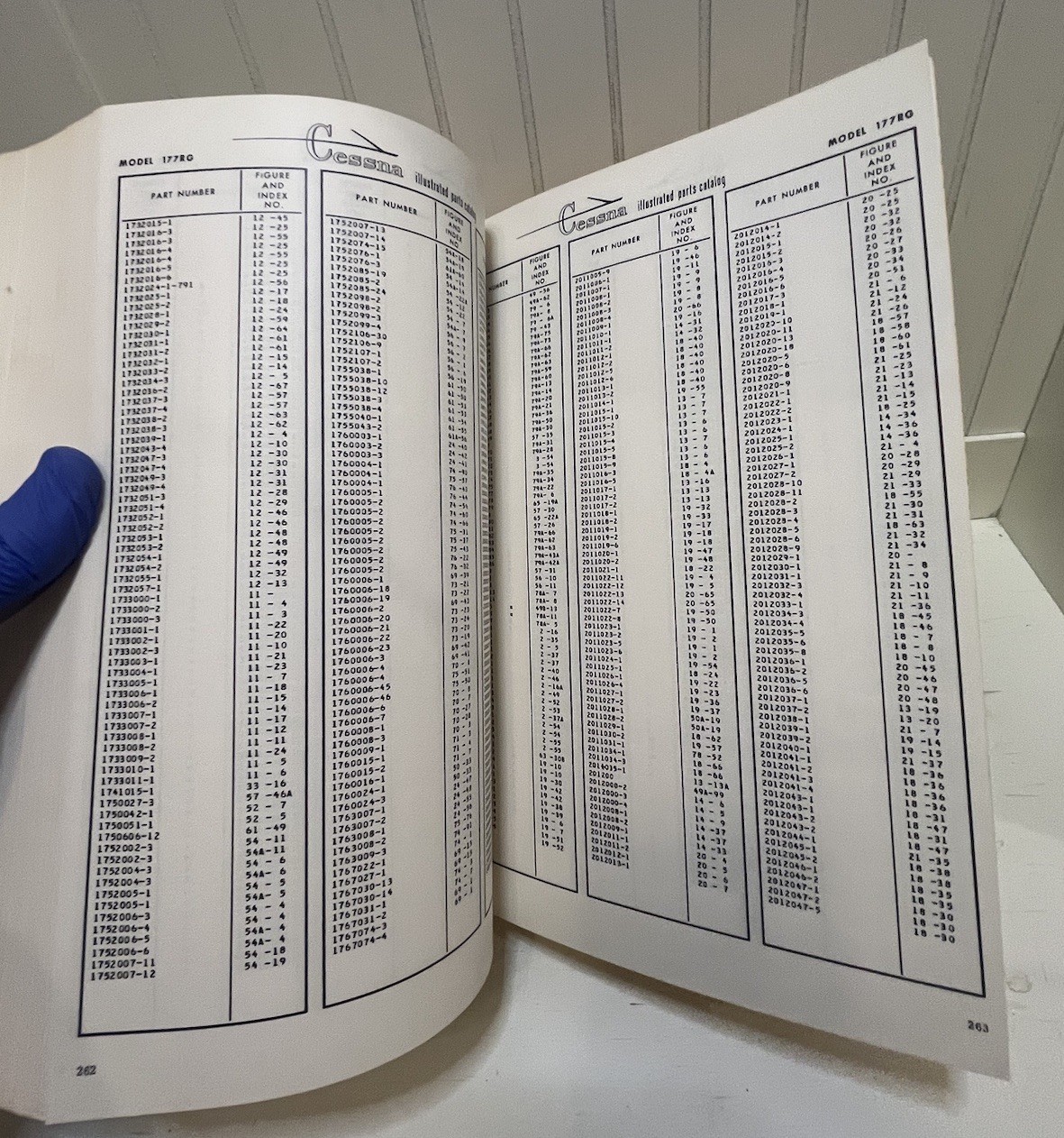 1971-1975 CESSNA Cardinal RG Parts Catalog Manual Original Book