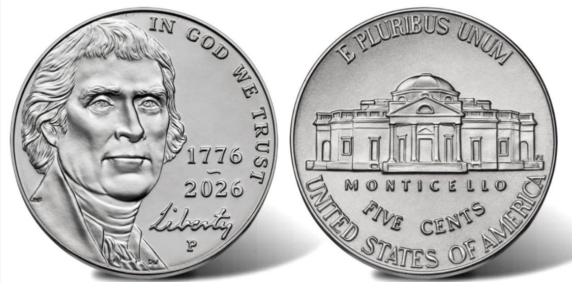 1776–2026 Jefferson Nickel Uncirculated $2 Roll P & D One Roll From Each Mint!!