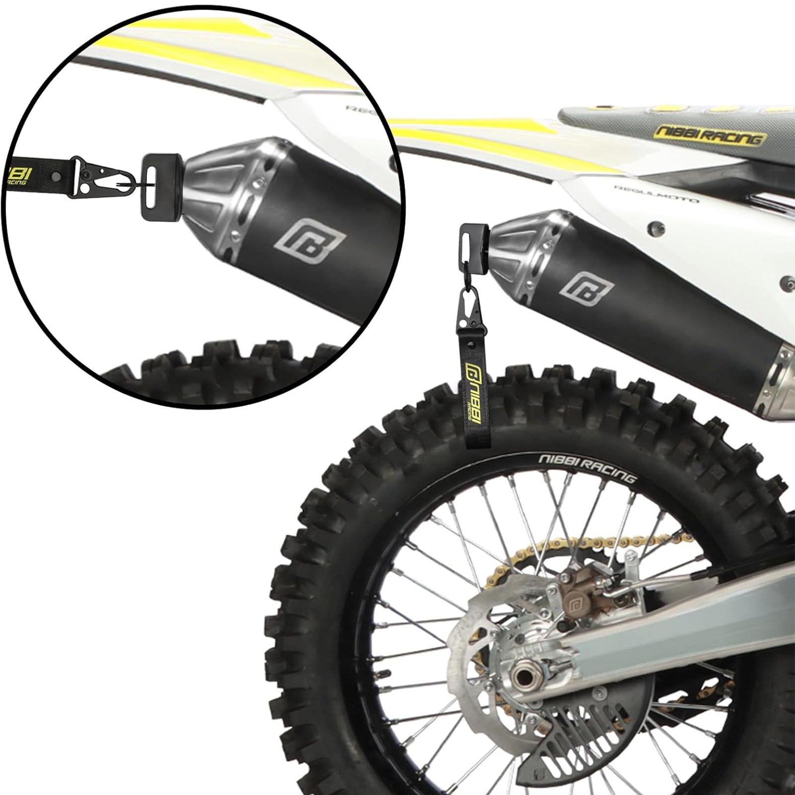 NIBBI Exhaust Muffler Wash Plug ATV Dirt Pit Bike 1.2"-1.8" DB Killer Silencer