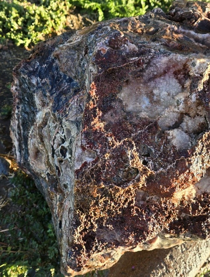 Large Heavy Raw Chunk Of Arizona Silver Copper Gold Ore Specimen 74.4 Lbs.