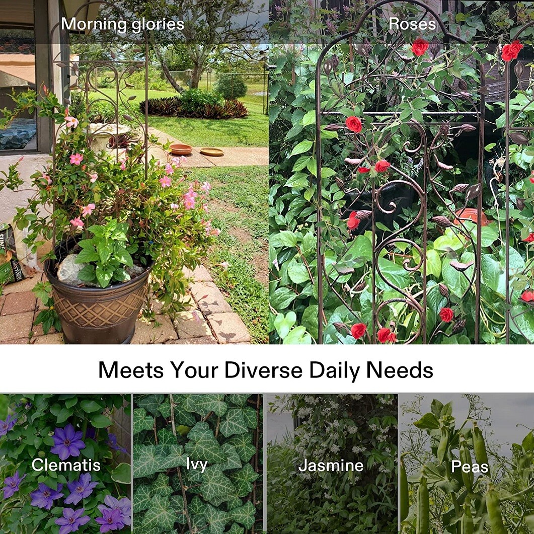 Extra Tall Garden Trellis Flower Climbing Plant&Vines Fence Outdoor Wire Fencing