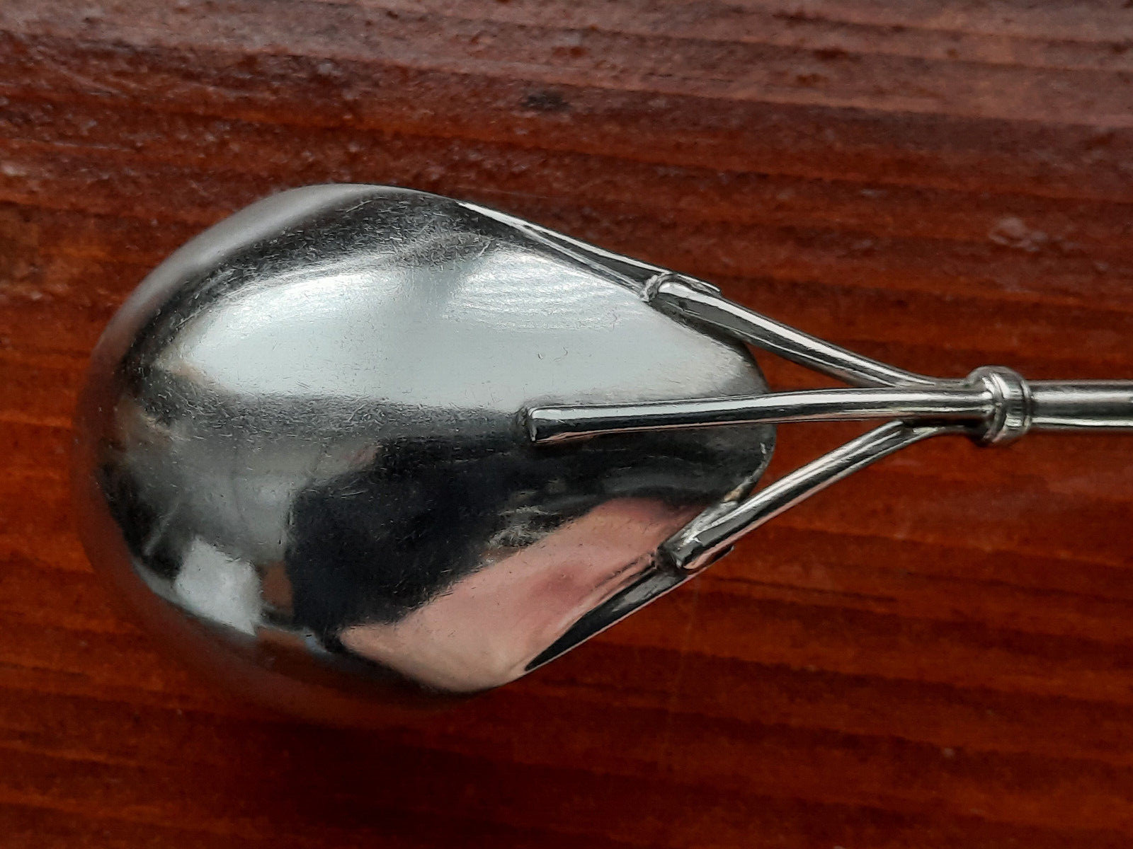 Coin Silver Knowles & Ladd Three Pronged Leaf & Berry Patrn Engraved Sauce Ladle