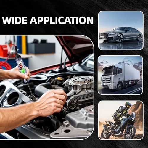 Automotive Test Light with 3-120V LED DC Digital Voltage Display, Circuit Tester