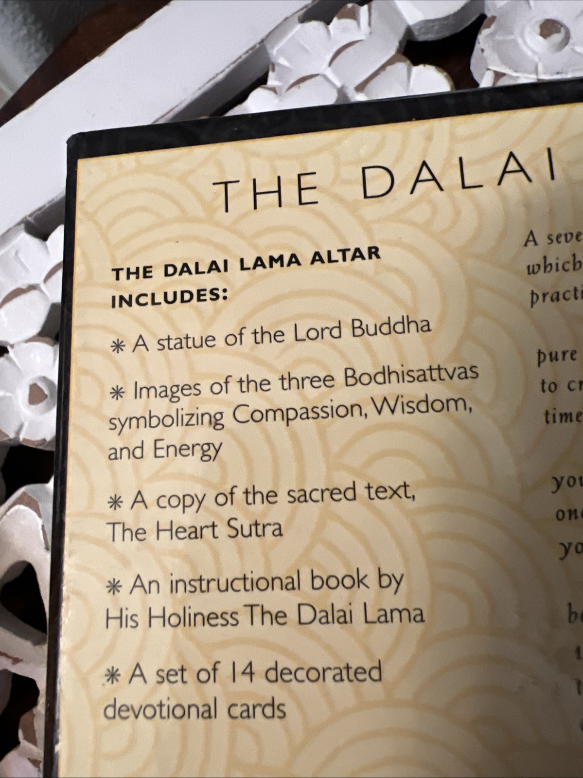 The Dalai Lama Altar Kit Friedman Fairfax Publishers Buddhist Tibet NEW Boxed