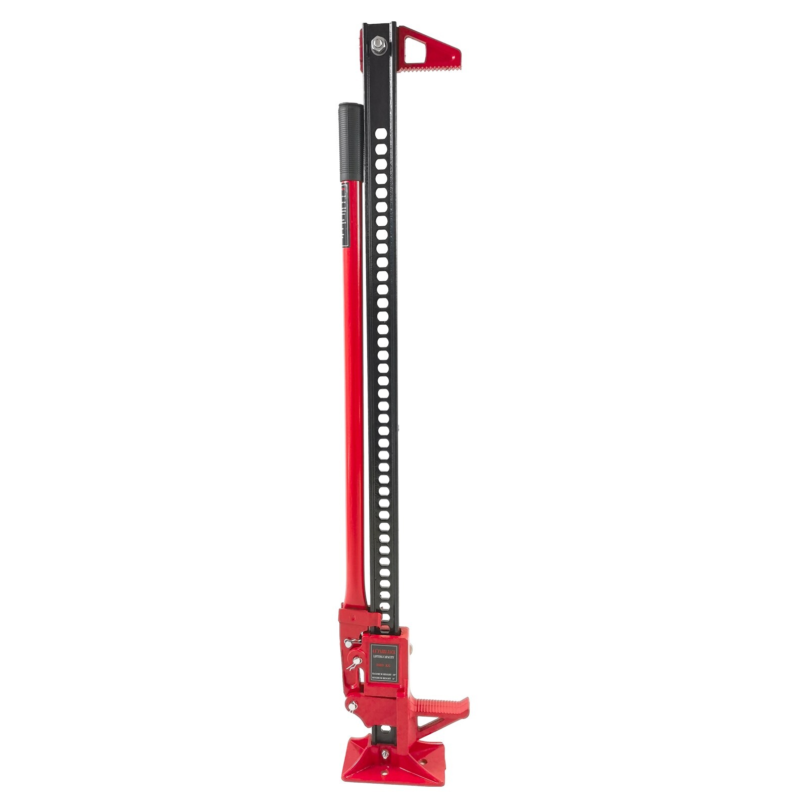 48" High Lift Ratcheting Off Road Utility Farm Jack 6000lbs/3Ton Capacity Red