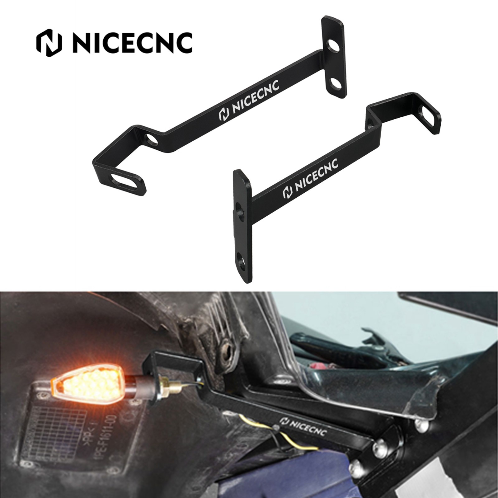 For Yamaha Raptor 700 700R YFM700 Rear Turn Signal Light Mount Bracket 2013-2026