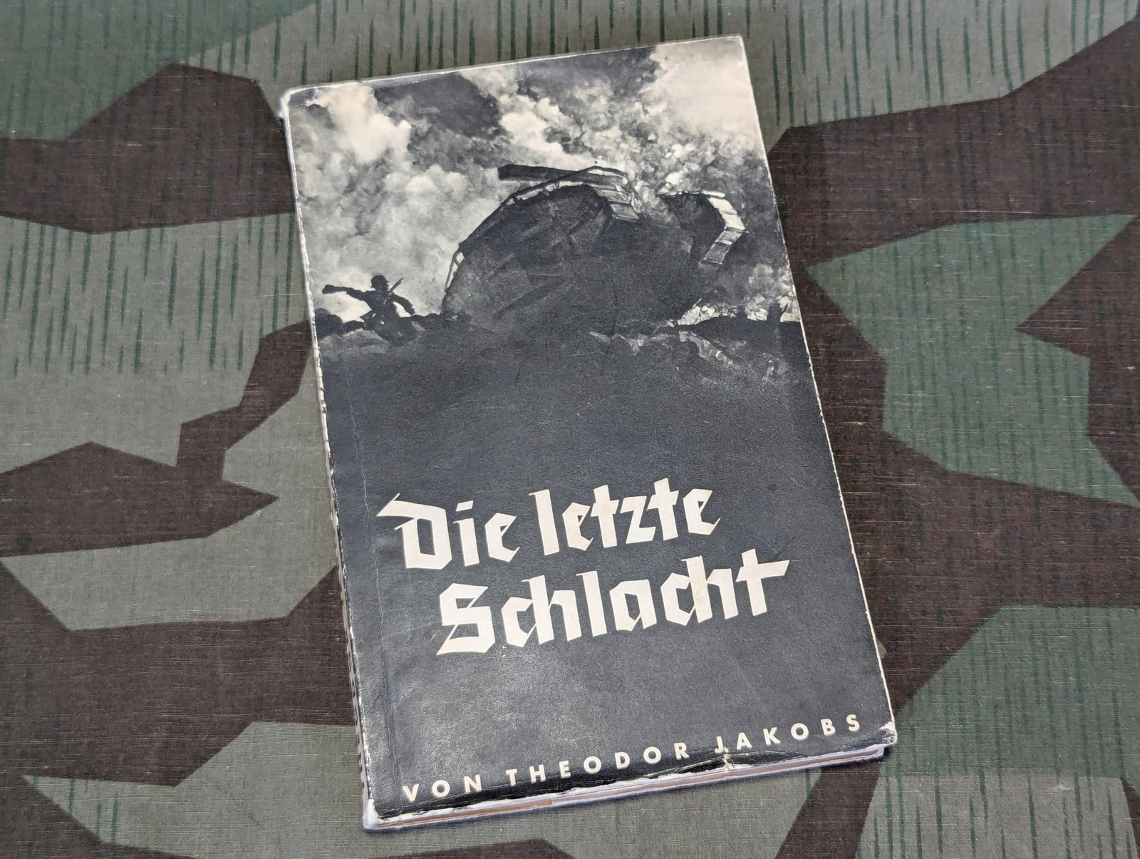 1935 Book Die Letzte Schlacht Theodor Jakobs German WWI Tank Armor Soldier War