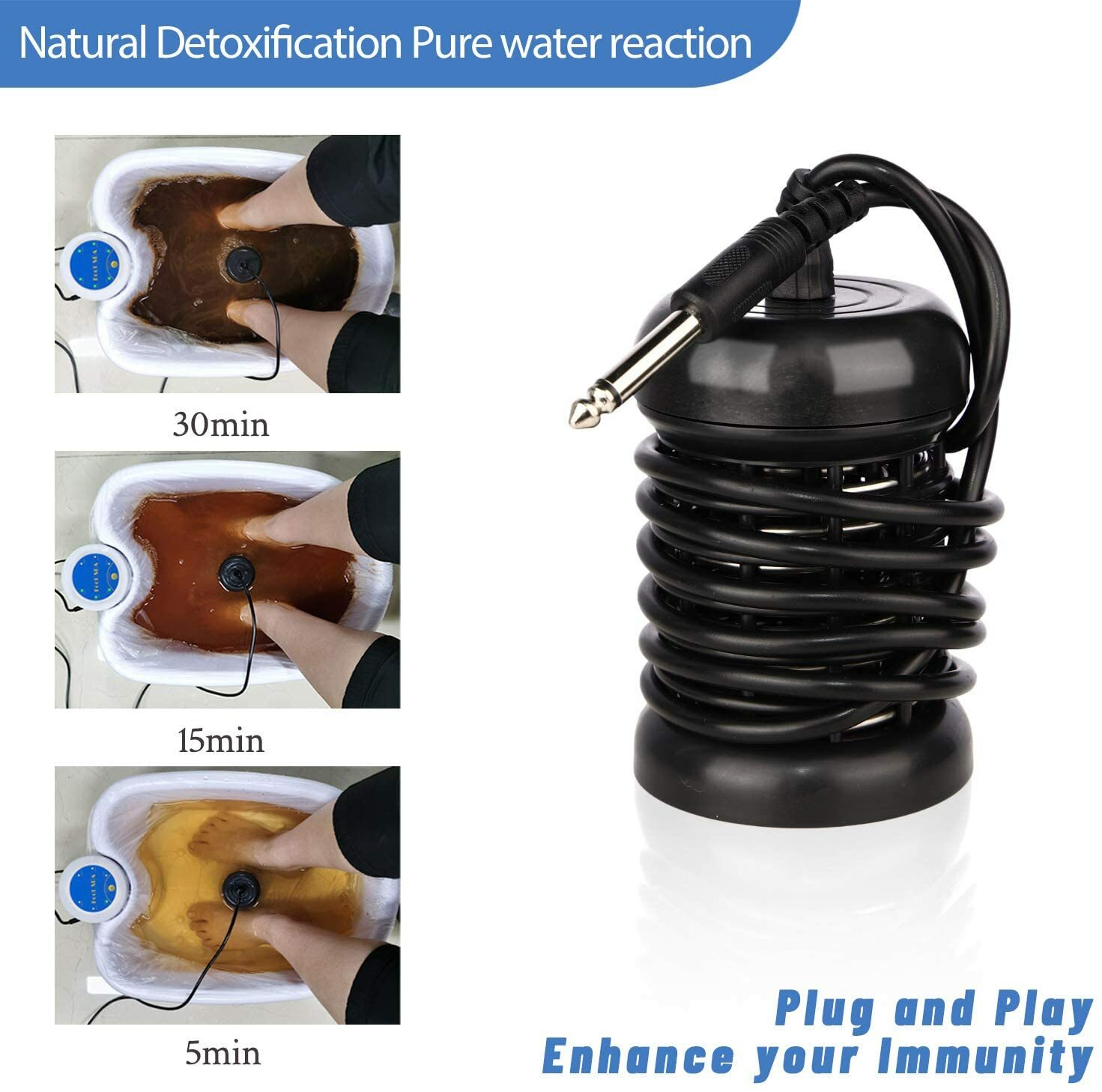 10 Arrays Ionic Ion pure Detox Aqua Cleanse Cell Ion Foot Spa Bath Array Machine