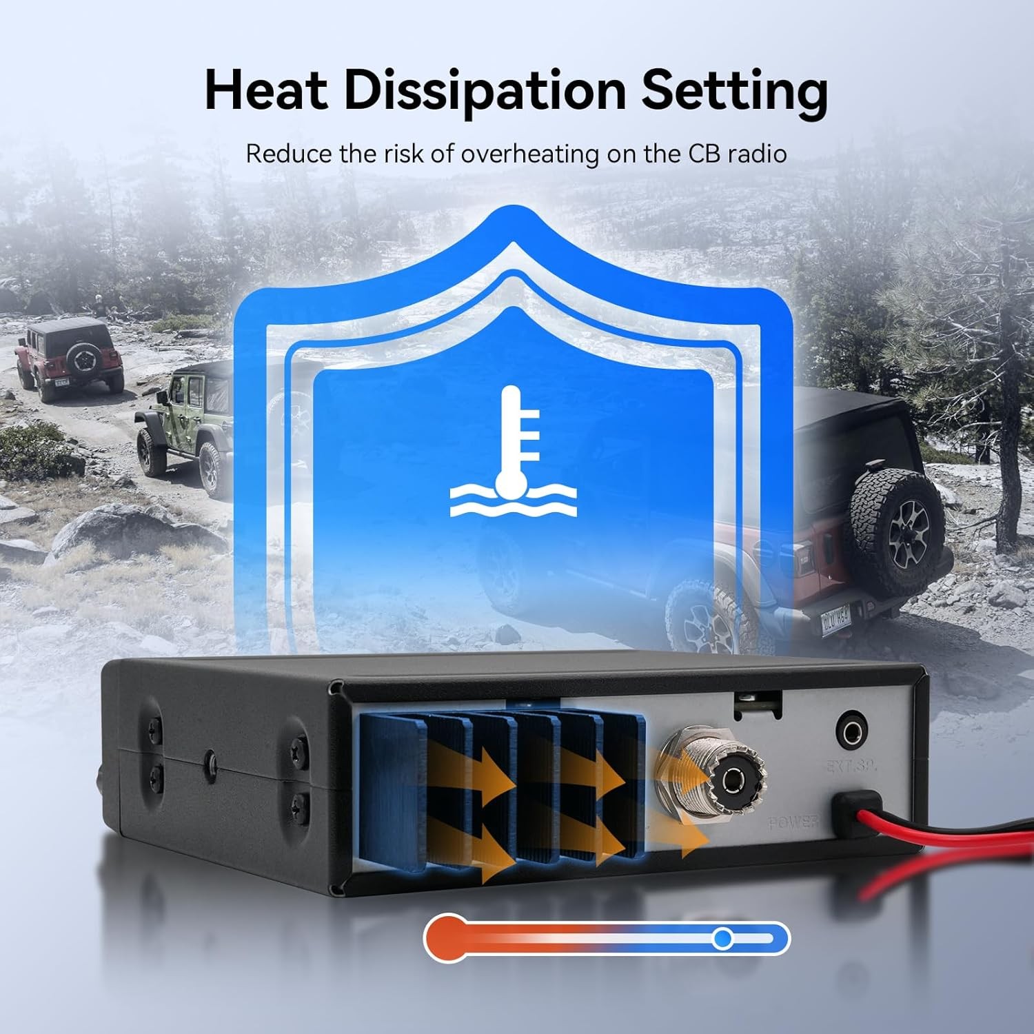 Retevis MB3A 40-Channel AM/FM CB Radio Kit Mobile Radio For Trucker With Antenna