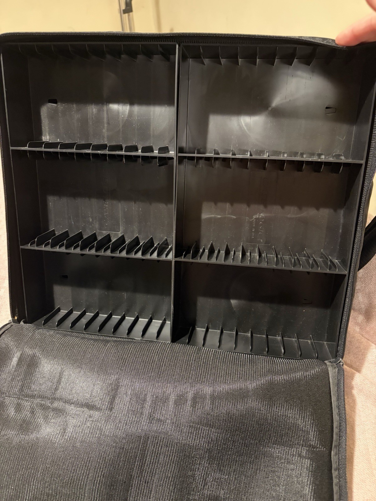 Vintage Case Logic Double Sided 120 Capacity Cassette Storage Travel Case