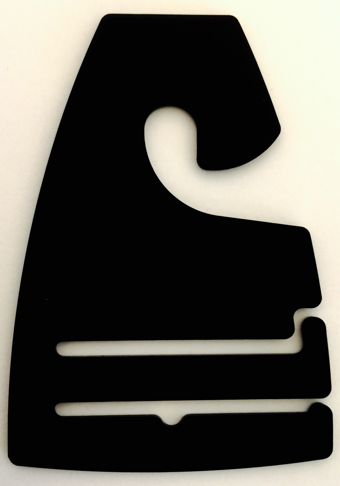 Qty (10-400) Black Plastic Tie Rack NeckTie Hanger Hooks Retail Shopping Supply