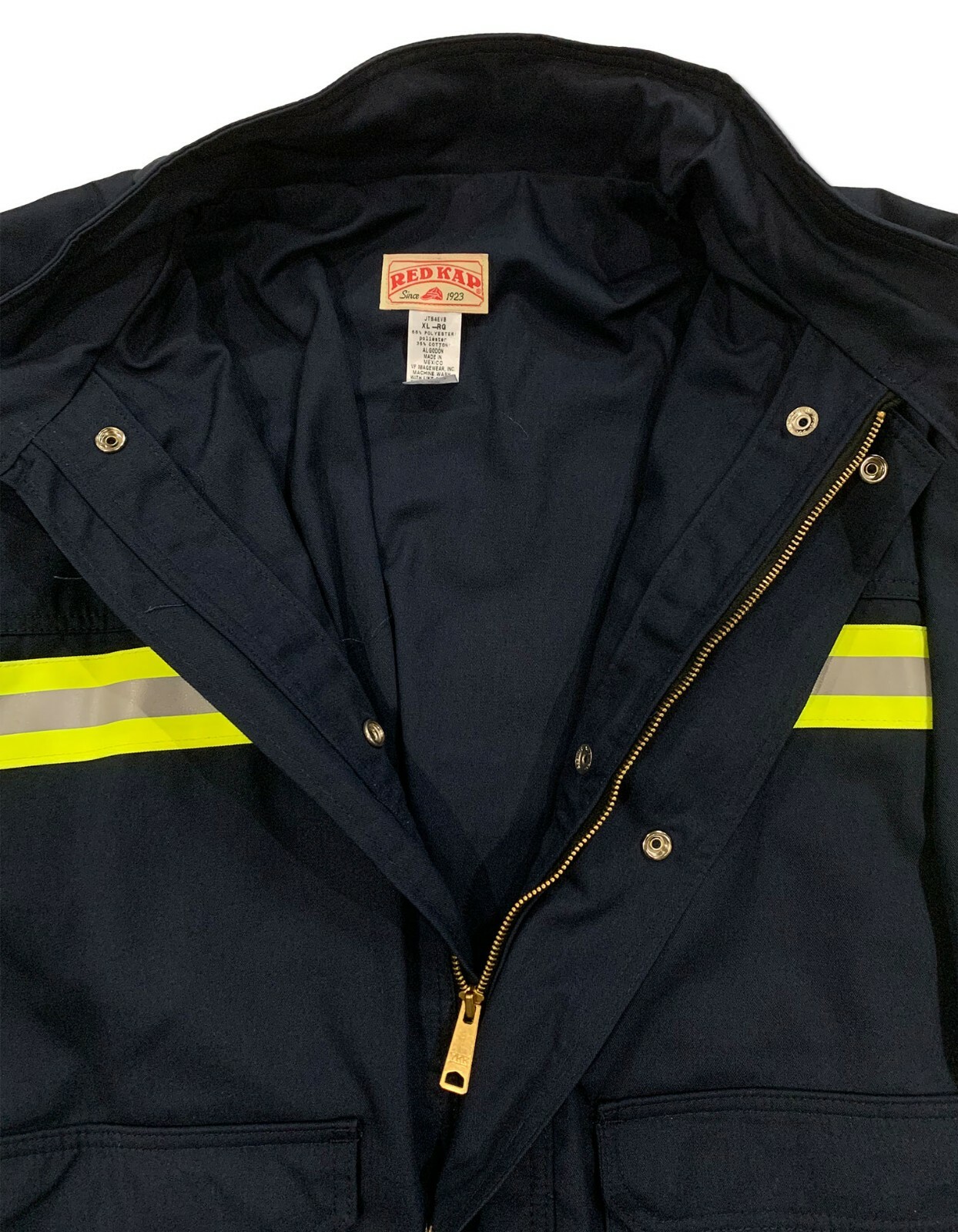 Red Kap Bomber Jacket Hi Vis Heavyweight Reflective Enhanced Vis Work Uniform