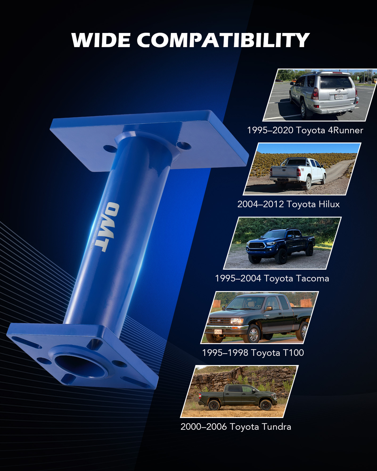 OMT Fit 1995-2020 Toyota w Tone Ring Tool Installer Rear Axle Bearing Puller Set