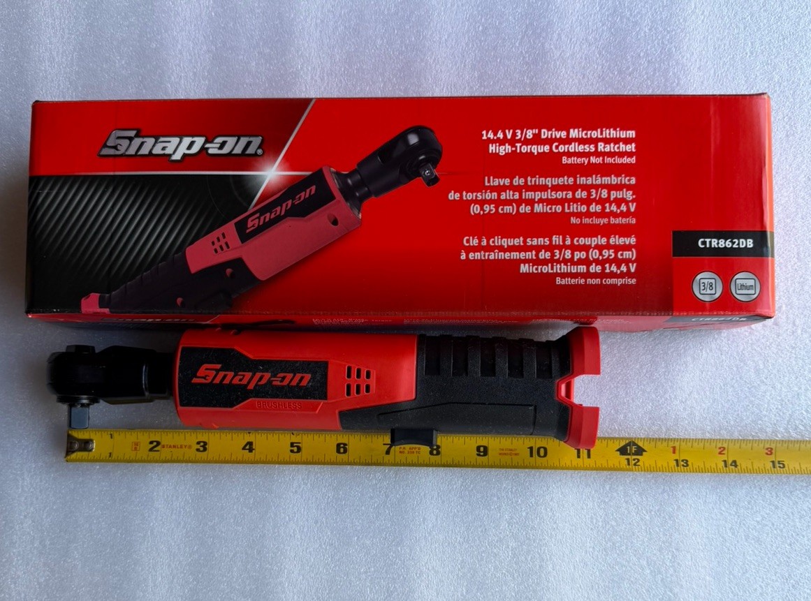 NEW SNAP ON CTR862DB 14.4 V 3/8" Dr High-Torque Cordless Ratchet TOOL ONLY