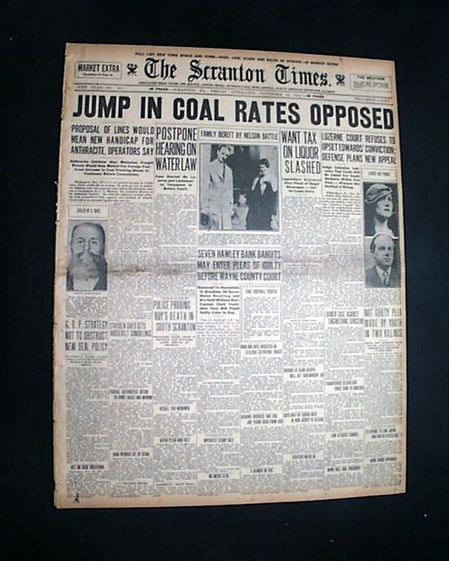 BABY FACE NELSON KILLED Bank Robber Battle of Barrington PHOTO 1934 Newspaper