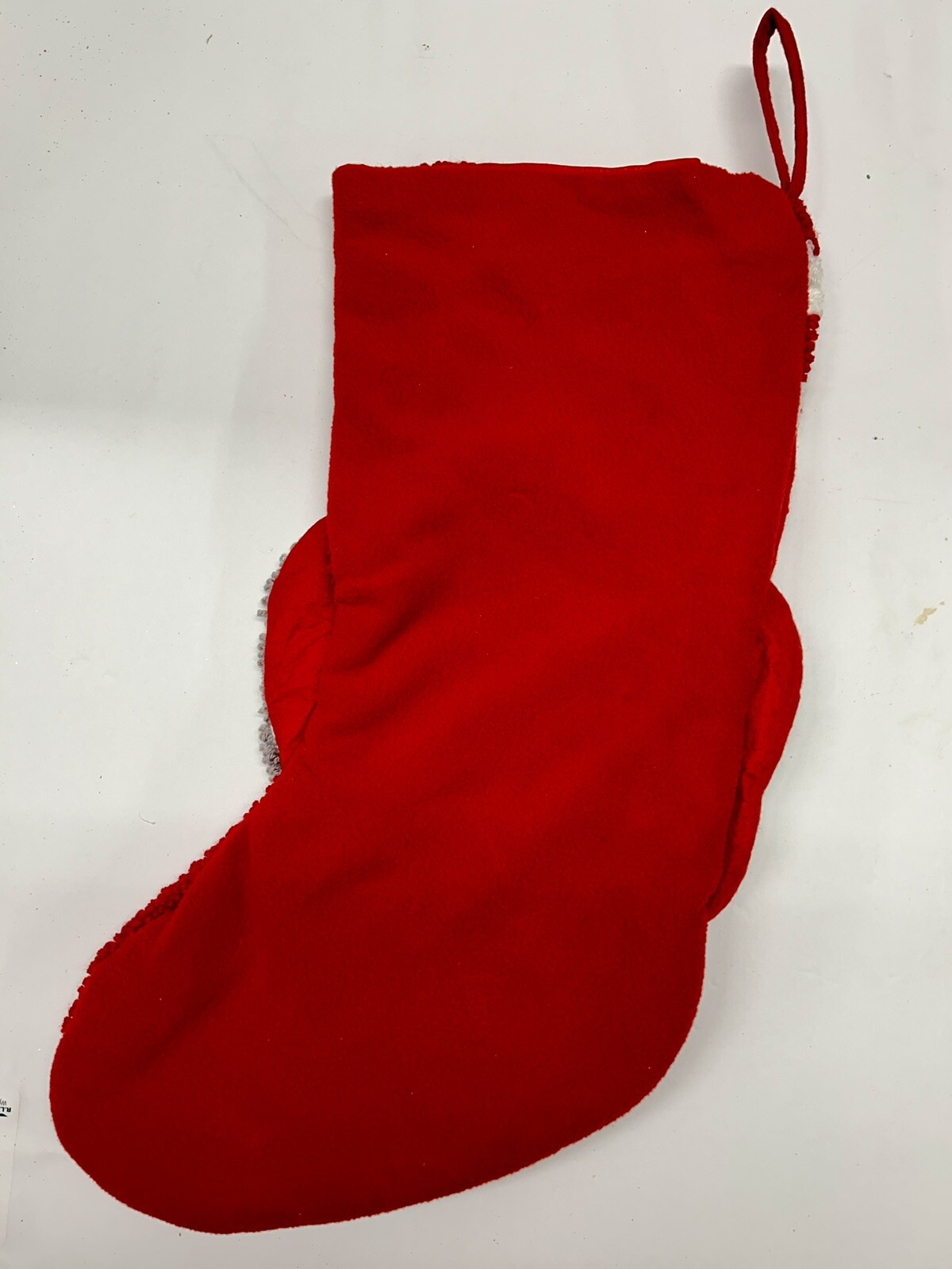 Jingles & Joy Red & White Stripes Gnome Santa Hat Christmas Stocking 21”