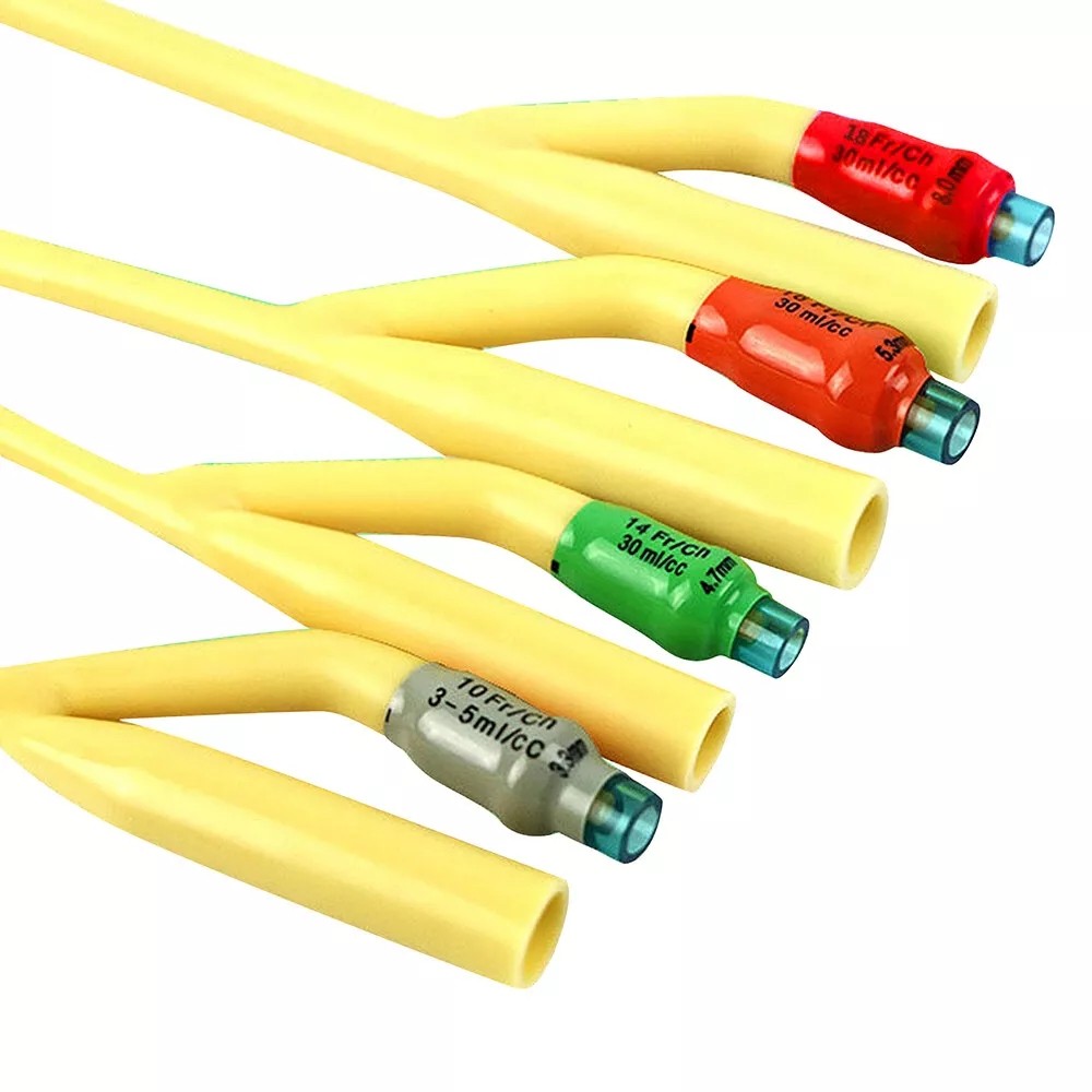 2-Way Urethral Foley Catheters, Sterile High quality, Pliable, Silicone- Coated